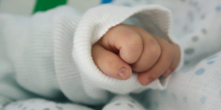 Newborn baby tests positive