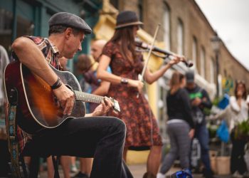 Busking in London
