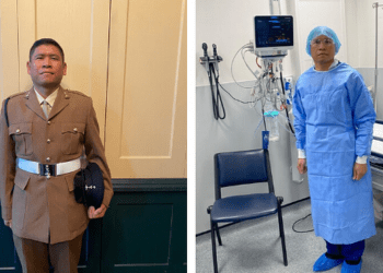 London coronavirus: The incredible soldier working on the frontline at Croydon University Hospital