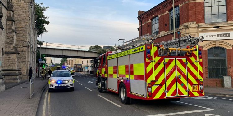 Emergency services called to London Road in Gloucester