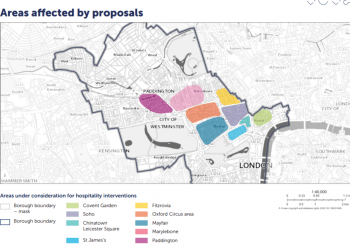 How London could look under new European-style plans to shut down streets so Brits can drink outside