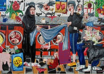 London lockdown paintings are raucous and lyrical