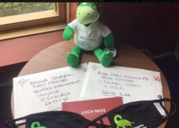 Eyes peeled for sightings of Nessie in Edinburgh and London as Highland firm sends quirks masks to Nicola Sturgeon and Boris Johnson