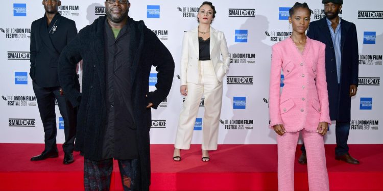 Mangrove stars socially distance at opening night of London Film Festival