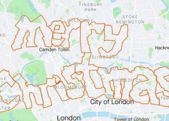 Cheltenham man creates ‘Merry Christmas’ Strava art over London