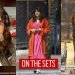 Priyanka Chopra kisses co-star Sam Heughan as they shoot in London