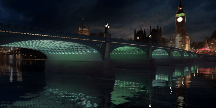 Illuminated River project lights up Thames bridges in London