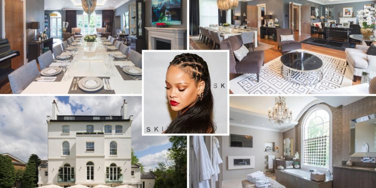 Inside Rihanna’s £32m London mansion as the price is slashed by £4.5m after it fails to sell