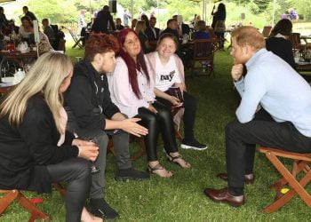 Prince Harry pays surprise visit to London charity event