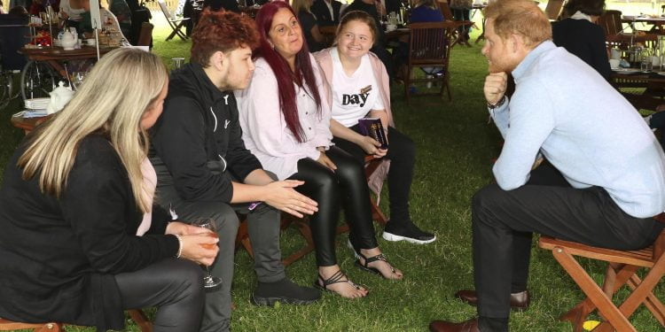 Prince Harry pays surprise visit to London charity event