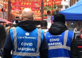 Covid marshals branded ‘waste of money’ still walk London’s busiest streets
