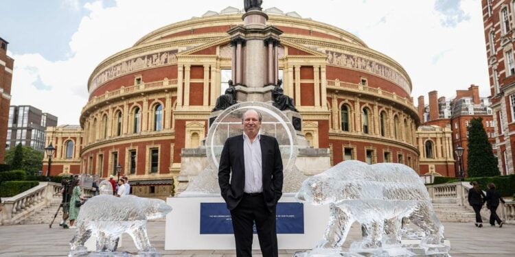 BBC launches Frozen Planet II with melting ice sculptures in London