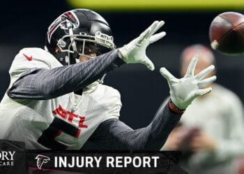 Updating status of Drake London as Saints practice prep ramps up