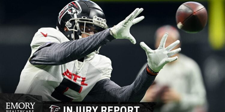 Updating status of Drake London as Saints practice prep ramps up 1 Updating status of Drake London as Saints practice prep ramps up