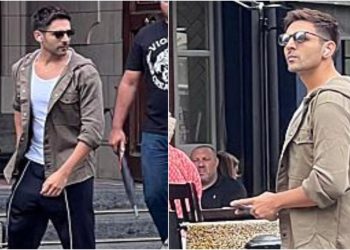 Chandu Champion: Kartik Aaryan spotted donning new look on sets of Kabir Khan directorial in London; PHOTOS